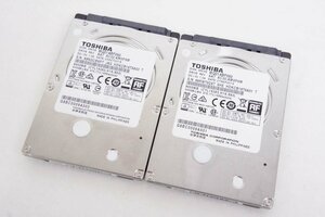 2 TOSHIBA 東芝 HDD 500GB 2個セット MQ01ABF050 *2