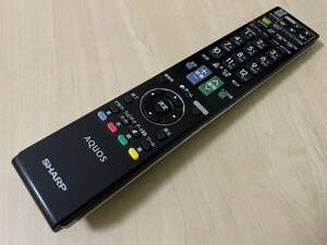 ⑪g881円〜！a 中古品 シャープ AQUOS テレビ用リモコン GA881WJSA 全キー赤外線発光確認済品 