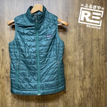 patagonia パタゴニア ナノパフベスト ナイロンベスト レディース S 84246 アウトドア グリーン_画像1