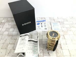 275 (27-28) CASIO カシオ G-SHOCK Gショック 電波ソーラー AWM-500GD-9AJF フルメタル 動作確認済み コマ無し/現状品