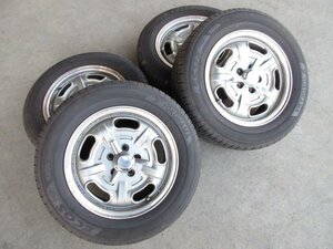 ムーンアイズ スピードマスター 15x6JJ+38 PCD100 5穴 スピンナーセンターキャップ付き 205/60R15 タイヤ付き