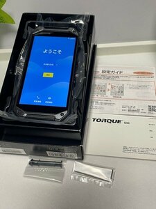 TORQUE G04 64GB ブラック KYV46 au ロック解除 SIMフリー 【付属品 完備】中古 液晶面 傷なし キレイ 防水/防湿/海水・塩水・温水耐久 Y9