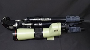  ニコン フィールドスコープ D=60P 20X スリック三脚付き ★Nikon/Field scope/SLIK/雲台/カメラ/野鳥観測/望遠鏡/単眼鏡