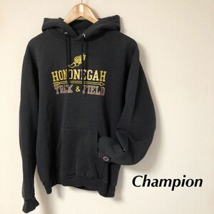 Champion /チャンピオン /メンズS 長袖 プルオーバー パーカー スウェット 裏起毛 HONONEGAH TRACK&FIELD アメカジ スポーツ USA古着