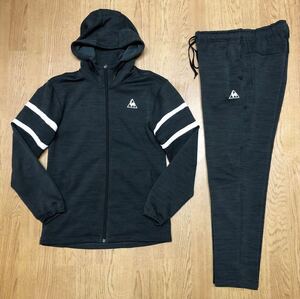 le coq sportif /ルコック メンズM 上下SET 長袖ジャケット ジャージパンツ ボトムス パーカー ロゴプリント トレーニング スポーツウェア