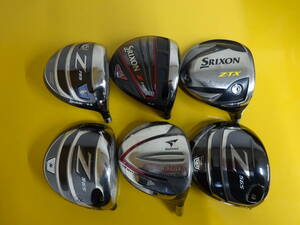 【中古品】ドライバー/ドライバーヘッド/SRIXON/TOUR　STAGE/６点まとめて/ヘッドのみ