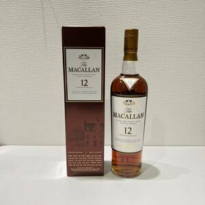 【ND570】The MACALLAN ザ・マッカラン 12年 シェリーオーク 旧 ウイスキー 700ml 40% 箱付 コレクション 保管品