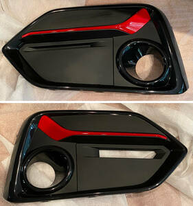 ホンダ シビックハッチバック FK7 フォグライト ガーニッシュ 後期 フレームレッド honda civic hatchback Garnish fog lamp Frame red