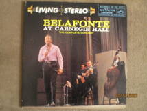 べラフォンテ:Belafonte AT Carnegie Hall・The Complete Concert ( RCA Victor 輸入盤) LP　2枚組　送料込み_画像1
