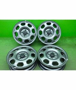 スズキ ハスラー 純正スチールホイール 15x4.5J 4穴 100 +45 4本SET■中古 若干の傷,腐食あり■帯広市手渡し可■5120604K02SK03