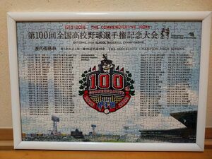 第100回全国高校野球選手権記念大会　ジグソーパズル