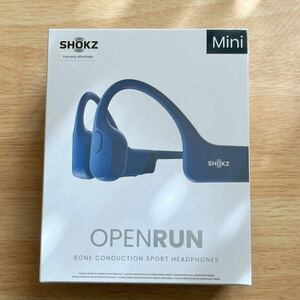 ◆新品未開封◆ Shokz OpenRun Mini ブルー SKZ-EP-000013 ワイヤレス骨伝導イヤホン/Bluetooth/防水防塵 ◆送料無料◆