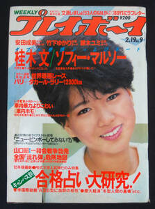 プレイボーイ 1985年2月19日号 安田成美/桂木文/竹下ゆかり/渡辺理砂/藤木ユミ/堀ちえみ他