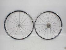 【良品】SHIMANO シマノ ULTEGRA WH-6700 Road Tubless チューブレス ホイール 前後ペア CS-5700 スプロケット付 △ 6C4FA-2_画像1