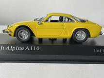 1/43 MINICHAMPS ◆ Renault Alpine A110 (Yellow) ルノー アルピーヌ A110 _画像2