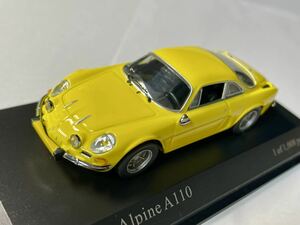 1/43 MINICHAMPS ◆ Renault Alpine A110 (Yellow) ルノー アルピーヌ A110 