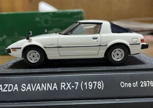 1/43 EBBRO ◆ MAZDA SAVANNA RX-7 (1978). ホワイト. 