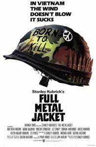 フルメタルジャケット　スタンリーキューブリック監督　Full Metal Jacket、直輸入、小ポスター、アメリカ版　6119.