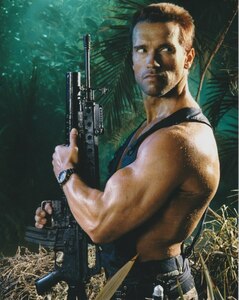 プレデター　シュワルツェネッガー　Predator　Arnold Schwarzenegger 　約20.3x25.4cm　輸入　写真　5067