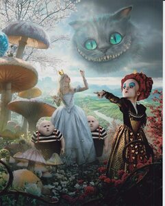 アリスインワンダーランド　Alice in Wonderland　アンハサウェイ　Anne Hathaway　輸入　写真　10735、洋画.