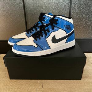 新品未使用26.5cmNIKE AIR JORDAN 1 MID SE エアージョーダン1 シグナルブルー