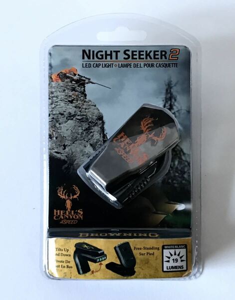 即決★未開封 BROWNING ブローニング NIGHT SEEKER2 ナイトシーカー2 LEDライト　キャップライト　ヘッドライト　アウトドア　キャンプ