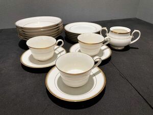 D(1212s1) Noritake ノリタケ Ivory China LINTON 7552 金彩 カップ＆ソーサー プレート シュガーポット 深皿 皿 まとめ