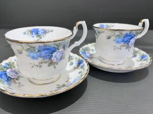 D(1206k3) ROYALALBERT ロイヤルアルバート カップ &ソーサー 2客セット ムーンライトローズ 