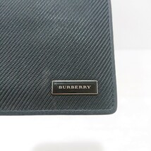 D(1219c13) BURBERRY バーバリー 二つ折り 財布 ブラック カードケース メンズ_画像2