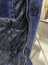 D(1129m2) Carhartt カーハート トラディショナル ジャケット コート ジャンバー 上着 古着 ネイビー 紺 襟コーデュロイ 2XL 大きいサイズ_画像6