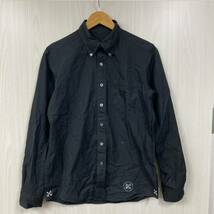 size 1 | uniform experiment | NUMBERING B.D SHIRT | BLACK | ユニフォームエクスペリメント | 83 ナンバリング ボタンダウン シャツ_画像3