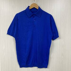 [定価24,200円] size 2 | uniform experiment | KNIT POLO | BLUE | ユニフォーム エクスペリメント | ニット ポロ ポロシャツ | ブルー