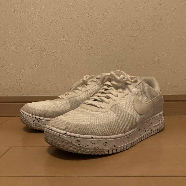 27.5cm | NIKE ナイキ エア フォース 1 クレーター フライニット | ホワイト/セイル/ウルフグレー/ホワイト | AIR FORCE 1 CRATER FLYKNIT 