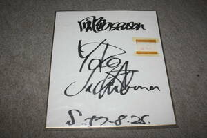 ... san. autograph autograph square fancy cardboard z