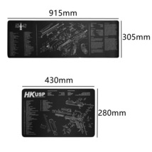 ベレッタ M92FS M92 M9 ガンメンテナンスマット クリーニングマット マウスパッド　サバゲー アクセサリー ミリタリー エアガン ガスガン_画像4