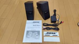 BOSE パワーアンプ内蔵スピーカー Media MateⅡ ステッカー付き 動作確認済み 取扱説明書あり