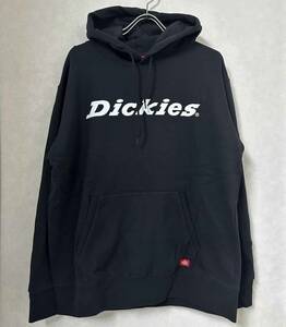 新品 L ★ Dickies ディッキーズ メンズ 裏起毛 パーカー ロゴ ブラック 黒 オーバーサイズ プルオーバー フーディ トレーナー スウェット