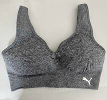 新品 2枚組 L ★ PUMA プーマ スポーツブラ ブラトップ ブラック グレー コストコ LADIES SPORTS BRA 2PK ノンワイヤー ブラジャー セット_画像6