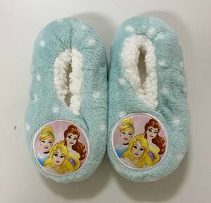 новый товар 15~19cm * затраты ko.... салон обувь Disney Princess 4~7 лет голубой точка детский Kids девушки тапочки 
