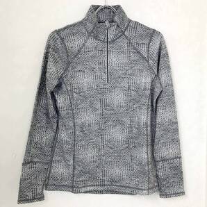 新品 S ★ コストコ レディース ストレッチ 1/4ジップ プルオーバー グレー US-XS 長袖 カークランド アクティブ スポーツウェア トップス