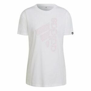 新品 2XL ★ adidas アディダス 半袖 Tシャツ ゼブラ ロゴ IYQ96 HA1317 ホワイト ピンク XOT グラフィック トレーニングウェア レディース