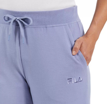 新品 L ★ FILA フィラ レディース スウェット ジョガー パンツ パープル コストコ フレンチテリー ロングパンツ 裏毛 French Terry Jogger_画像4