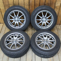 ノート ヴィッツ フィット フリード デミオ マツダ2等 15インチ ヨコハマ 185/65R15 洗浄済み スタッドレス タイヤ ホイール 4本SET_画像2