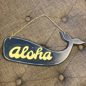 ハワイアン　木製ウェルカムボード　aloha