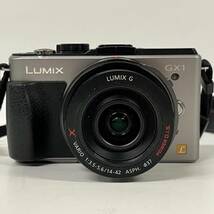 1円~【通電確認済】パナソニック Panasonic LUMIX DMC-GX1 G X VARIO 1:3.5-5.6/14-42 ASPH. POWER O.I.S. ミラーレス一眼カメラ G113332_画像2