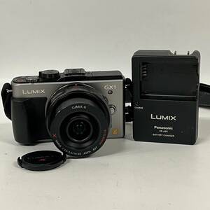 1円~【通電確認済】パナソニック Panasonic LUMIX DMC-GX1 G X VARIO 1:3.5-5.6/14-42 ASPH. POWER O.I.S. ミラーレス一眼カメラ G113332