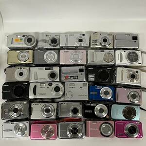 1円~【30点】コンパクトデジタルカメラ まとめ売り SONY SANYO Panasonic OLYMPUS Canon RICOH CASIO Nikon MINOLTA FUJIFILM 等 G151543