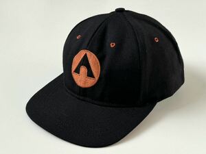 90s USA製 AIR WALK CAP BLK エアウォーク キャップ 帽子 黒 ブラック ヴィンテージ ビンテージ アメリカ製 米国製 レア