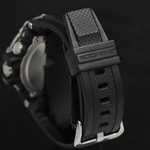 1円 稼働 美品 MBT カシオ GST-B100 Gショック 黒文字盤 ラバー タフソーラー デイデイト メンズ腕時計 KRK 0001100_画像3