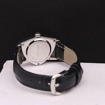 1円 稼働 ハミルトン QZ H242111 ベンチュラ 黒文字盤 レディース腕時計 ERT 0572000YSD_画像4